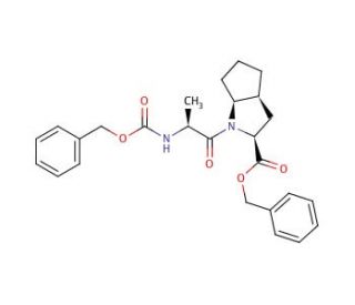 1-(2-Benzyloxycarbonylamino-1-oxopropyl)octahydrocyclopenta[b]pyrrole-2-carboxylic Acid Benzyl Ester - chemical structure ima