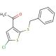 1-(2-(Benzylthio)-5-chlorothiophen-3-yl)ethanone - chemical structure image