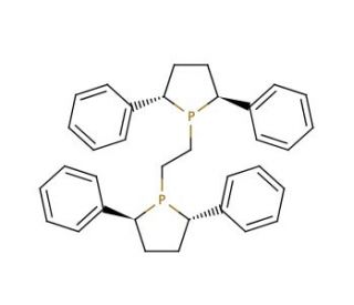 (&minus;)-1,2-Bis((2R,5R)-2,5-diphenylphospholano)ethane (CAS 528565-79-9) - chemical structure image