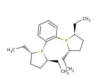 (&plus;)-1,2-Bis[(2S,5S)-2,5-diethylphospholano]benzene (CAS 136779-28-7) - chemical structure image