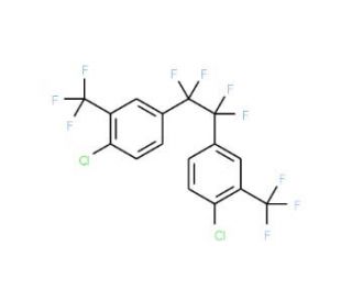 1,2-Bis-[4-chloro-3-(trifluoromethyl)phenyl]tetrafluoroethane - chemical structure image