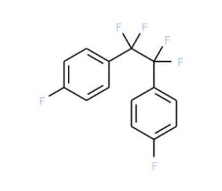 1,2-Bis(4-fluorophenyl)-1,1,2,2-tetrafluoroethane (CAS 4100-99-6) - chemical structure image