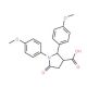 1,2-Bis(4-methoxyphenyl)-5-oxopyrrolidine-3-carboxylic acid - chemical structure image