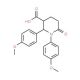 1,2-bis(4-methoxyphenyl)-6-oxopiperidine-3-carboxylic acid - chemical structure image