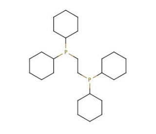 1,2-Bis(dicyclohexylphosphino)ethane (CAS 23743-26-2) - chemical structure image