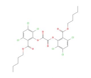 1,2-Bis[2,3,5-trichloro-6-[(pentyloxy)carbonyl]phenyl] Ester Ethanedioic Acid (CAS 75203-51-9) - chemical structure image