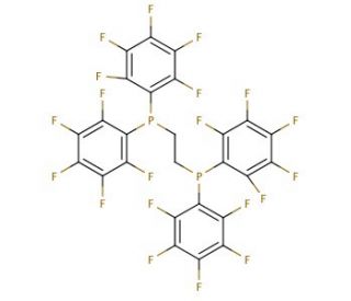 1,2-Bis[bis(pentafluorophenyl)phosphino]ethane (CAS 76858-94-1) - chemical structure image