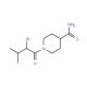 1-(2-bromo-3-methylbutanoyl)piperidine-4-carboxamide - chemical structure image