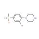 1-[2-Bromo-4-(methylsulfonyl)phenyl]piperazine (CAS 849035-69-4) - chemical structure image