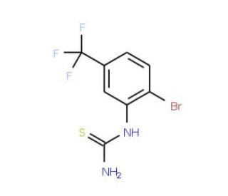 1-[2-Bromo-5-(trifluoromethyl)phenyl]-2-thiourea (CAS 206559-47-9) - chemical structure image