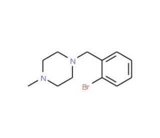 1-(2-Bromobenzyl)-4-methylpiperazine (CAS 91560-85-9) - chemical structure image