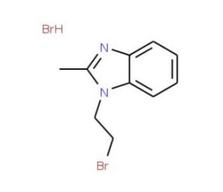 1-(2-bromoethyl)-2-methyl-1H-1,3-benzodiazole hydrobromide - chemical structure image