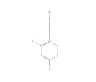 1-(2-Bromoethynyl)-4-chloro-2-fluorobenzene (CAS 2187435-46-5) - chemical structure image