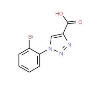 1-(2-bromophenyl)-1H-1,2,3-triazole-4-carboxylic acid - chemical structure image