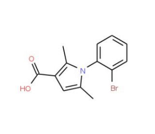 1-(2-bromophenyl)-2,5-dimethyl-1H-pyrrole-3-carboxylic acid - chemical structure image