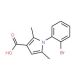 1-(2-bromophenyl)-2,5-dimethyl-1H-pyrrole-3-carboxylic acid - chemical structure image