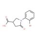 1-(2-bromophenyl)-5-oxopyrrolidine-3-carboxylic acid - chemical structure image