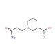 1-(2-Carbamoyl-ethyl)-piperidine-3-carboxylic acid - chemical structure image