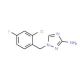 1-(2-chloro-4-fluorobenzyl)-1H-1,2,4-triazol-3-amine - chemical structure image