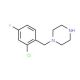 1-(2-Chloro-4-fluorobenzyl)piperazine (CAS 118630-33-4) - chemical structure image
