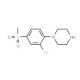 1-[2-Chloro-4-(methylsulfonyl)phenyl]piperazine (CAS 849035-72-9) - chemical structure image