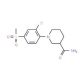 1-[2-Chloro-4-(methylsulfonyl)phenyl]piperidine-3-carboxamide - chemical structure image
