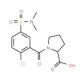 1-{2-chloro-5-[(dimethylamino)sulfonyl]benzoyl}pyrrolidine-2-carboxylic acid - chemical structure image