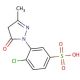 1-(2-Chloro-5-sulfophenyl)-3-methyl-5-pyrazolone (CAS 88-76-6) - chemical structure image
