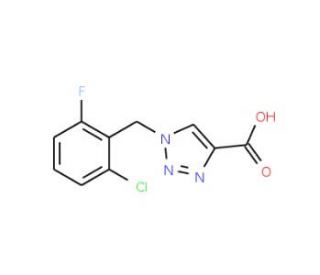1-(2-Chloro-6-fluoro-benzyl)-1H-[1,2,3]triazole-4-carboxylic acid - chemical structure image
