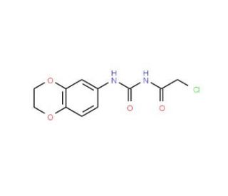 1-(2-Chloro-acetyl)-3-(2,3-dihydro-benzo[1,4]dioxin-6-yl)-urea - chemical structure image