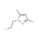 1-(2-Chloro-ethyl)-3,5-dimethyl-1H-pyrazole (CAS 38460-08-1) - chemical structure image