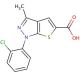 1-(2-Chloro-phenyl)-3-methyl-1H-thieno[2,3-c]pyrazole-5-carboxylic acid - chemical structure image
