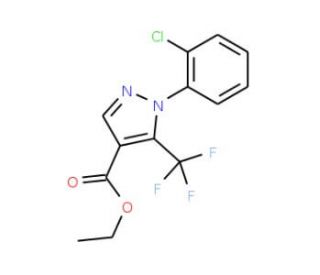 1-(2-Chloro-phenyl)-5-trifluoromethyl-1H-pyrazole-4-carboxylic acid ethyl ester - chemical structure image