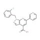1-(2-chlorobenzyl)-6-pyridin-3-yl-1H-pyrazolo[3,4-b]pyridine-4-carboxylic acid - chemical structure image