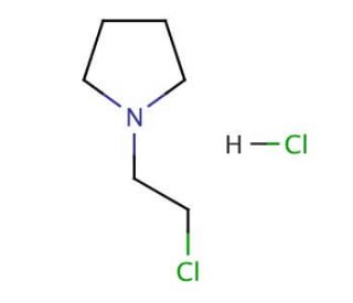 1-(2-Chloroethyl)pyrrolidine hydrochloride (CAS 7250-67-1) - chemical structure image