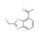 1-[2-(Chloromethyl)-1,3-benzoxazol-7-yl]-1-ethanone - chemical structure image