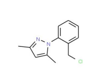 1-[2-(Chloromethyl)phenyl]-3,5-dimethyl-1H-pyrazole - chemical structure image