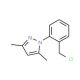 1-[2-(Chloromethyl)phenyl]-3,5-dimethyl-1H-pyrazole - chemical structure image