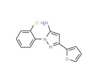 1-(2-chlorophenyl)-3-(2-furyl)-1H-pyrazol-5-amine - chemical structure image