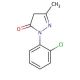 1-(2-Chlorophenyl)-3-methyl-2-pyrazolin-5-one (CAS 14580-22-4) - chemical structure image