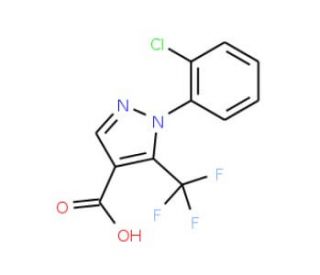 1-(2-Chlorophenyl)-5-trifluoromethyl-1H-pyrazole-4-carboxylic acid - chemical structure image