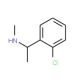 [1-(2-chlorophenyl)ethyl](methyl)amine - chemical structure image
