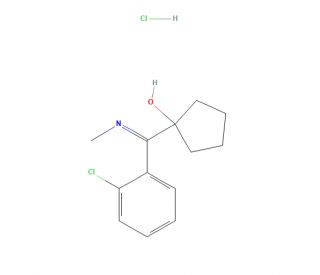 1-[(2-Chlorophenyl)(methylimino)methyl]cyclopentanol Hydrochloride (CAS 90717-16-1) - chemical structure image