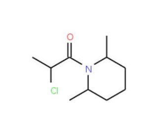 1-(2-chloropropanoyl)-2,6-dimethylpiperidine - chemical structure image