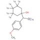 1-(2-Cyano-1-(4-methoxyphenyl)ethyl)cyclohexanol-d6 (CAS 1020719-31-6) - chemical structure image