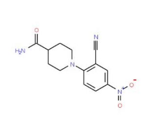 1-(2-Cyano-4-nitrophenyl)piperidine-4-carboxamide - chemical structure image