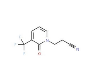 1-(2-Cyanoethyl)-3-(trifluoromethyl)pyrid-2-(1H)-one (CAS 175277-60-8) - chemical structure image