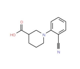 1-(2-Cyanophenyl)piperidine-3-carboxylic acid - chemical structure image