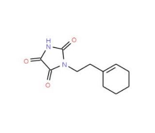 1-(2-cyclohex-1-en-1-ylethyl)imidazolidine-2,4,5-trione - chemical structure image