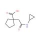 1-[2-(cyclopropylamino)-2-oxoethyl]cyclopentanecarboxylic acid - chemical structure image